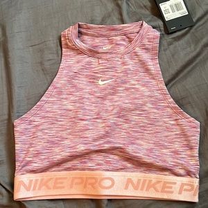 Nike Pro Womens Space-Dyed Cropped Tank Top XS
